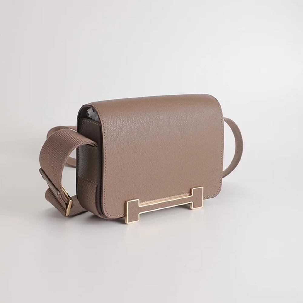 Your New Go to Mini...Genuine Leather mini bag with canvas Cross body strap. - Picture 14 of 17
